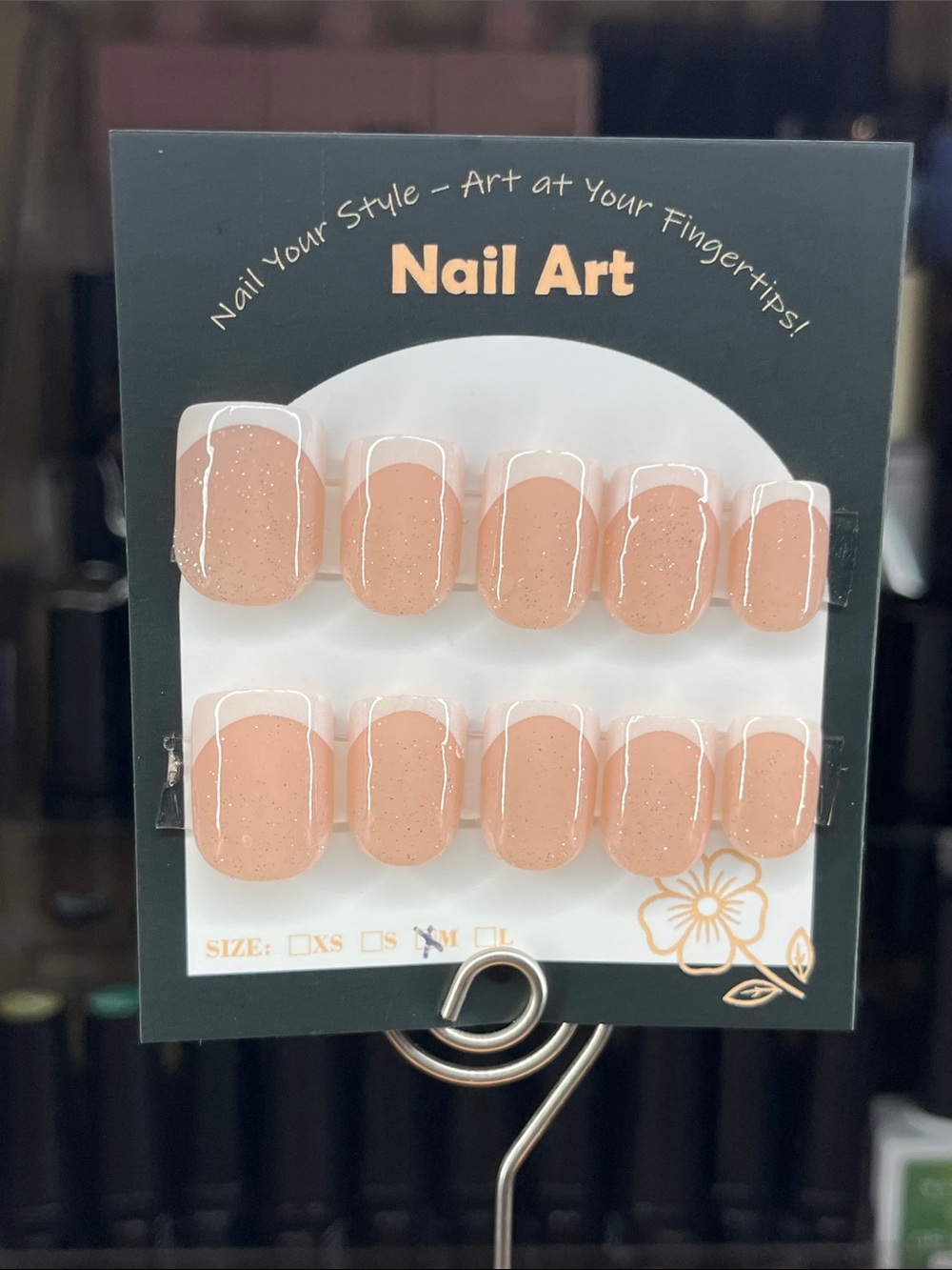 Press-On Nails Peach Nude French Tip